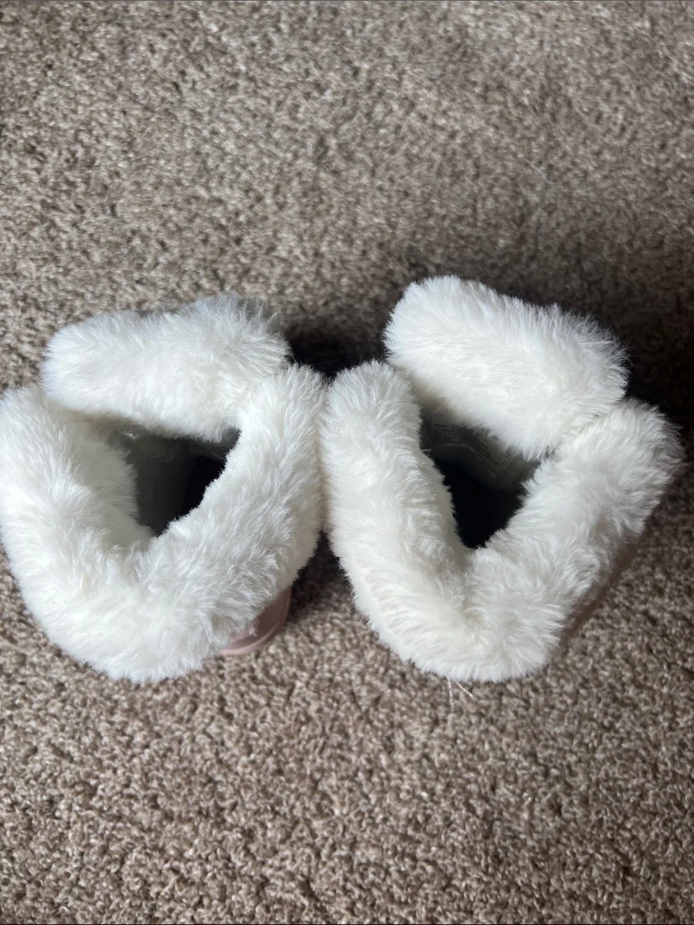 Toddler Size 6 Pink Faux-Fur Winter Boots